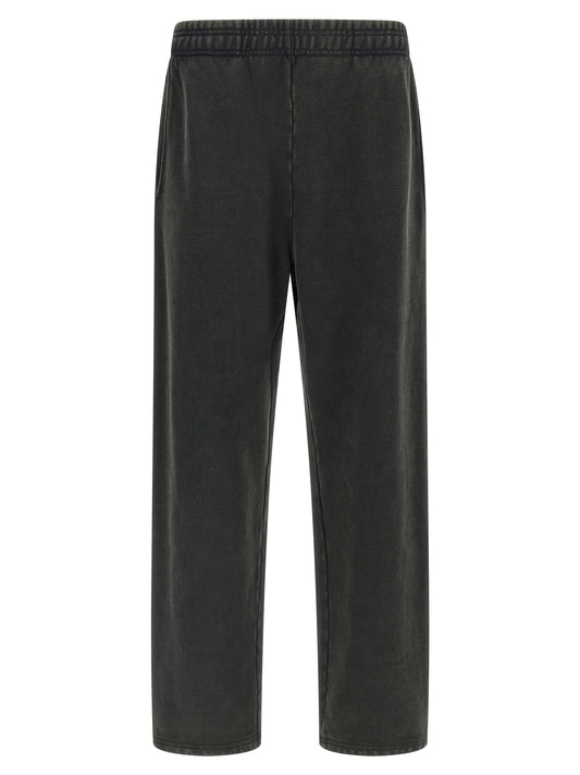 Joggers by Entire Studios for men in cotton gray features a polished silhouette with a polished straight-leg & wide, reaching a polished long and finished with a polished .