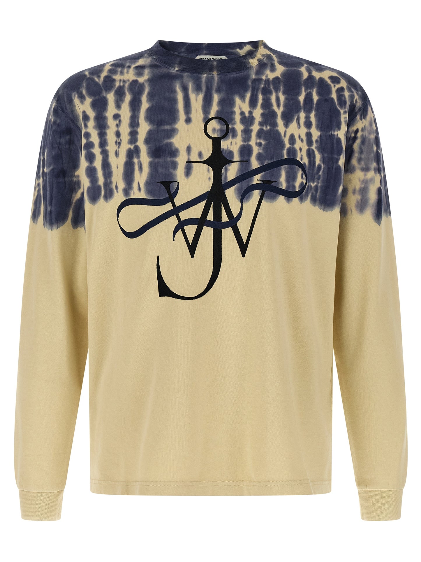 Activewear T-Shirt by J.W.Anderson for men in cotton multicolor, patterned & tie-dye presents a kinetic silhouette, showcasing the kinetic long-sleeve and alongside functional for a premium, athletic look.