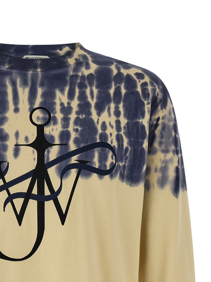 Activewear T-Shirt by J.W.Anderson for men in cotton multicolor, patterned & tie-dye features a versatile silhouette, showcasing a versatile and detailed with high-performance for a premium look.