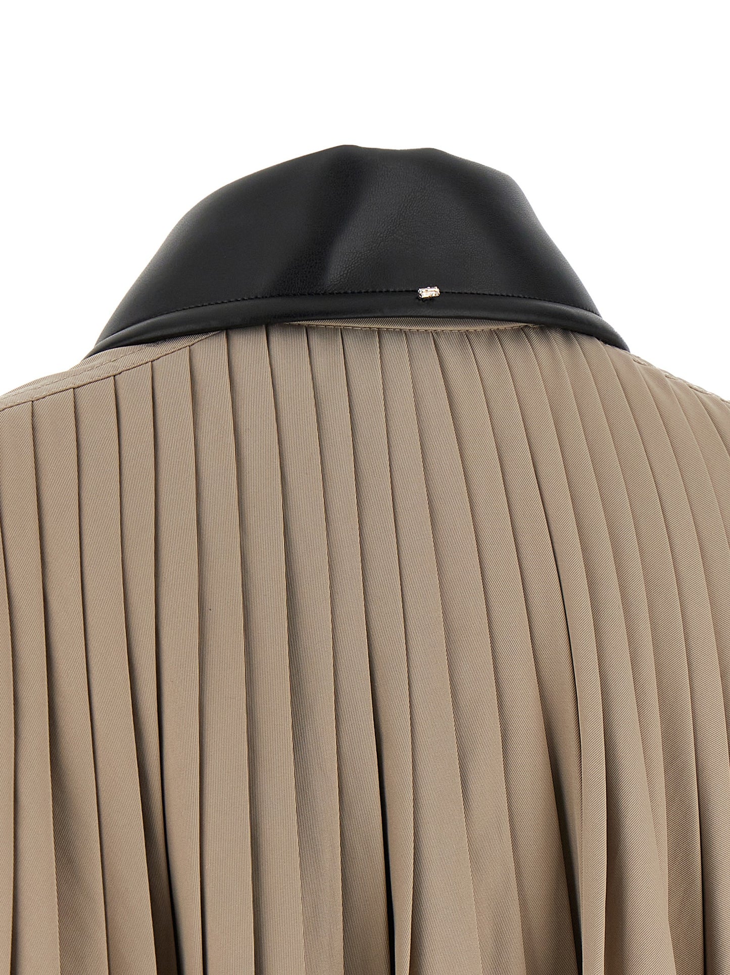 Overcoat by Sportmax for women in cotton polyester viscose beige & horn presents a luxurious silhouette, showcasing a luxurious and sophisticated water-resistant & pockets for a premium, luxurious look.