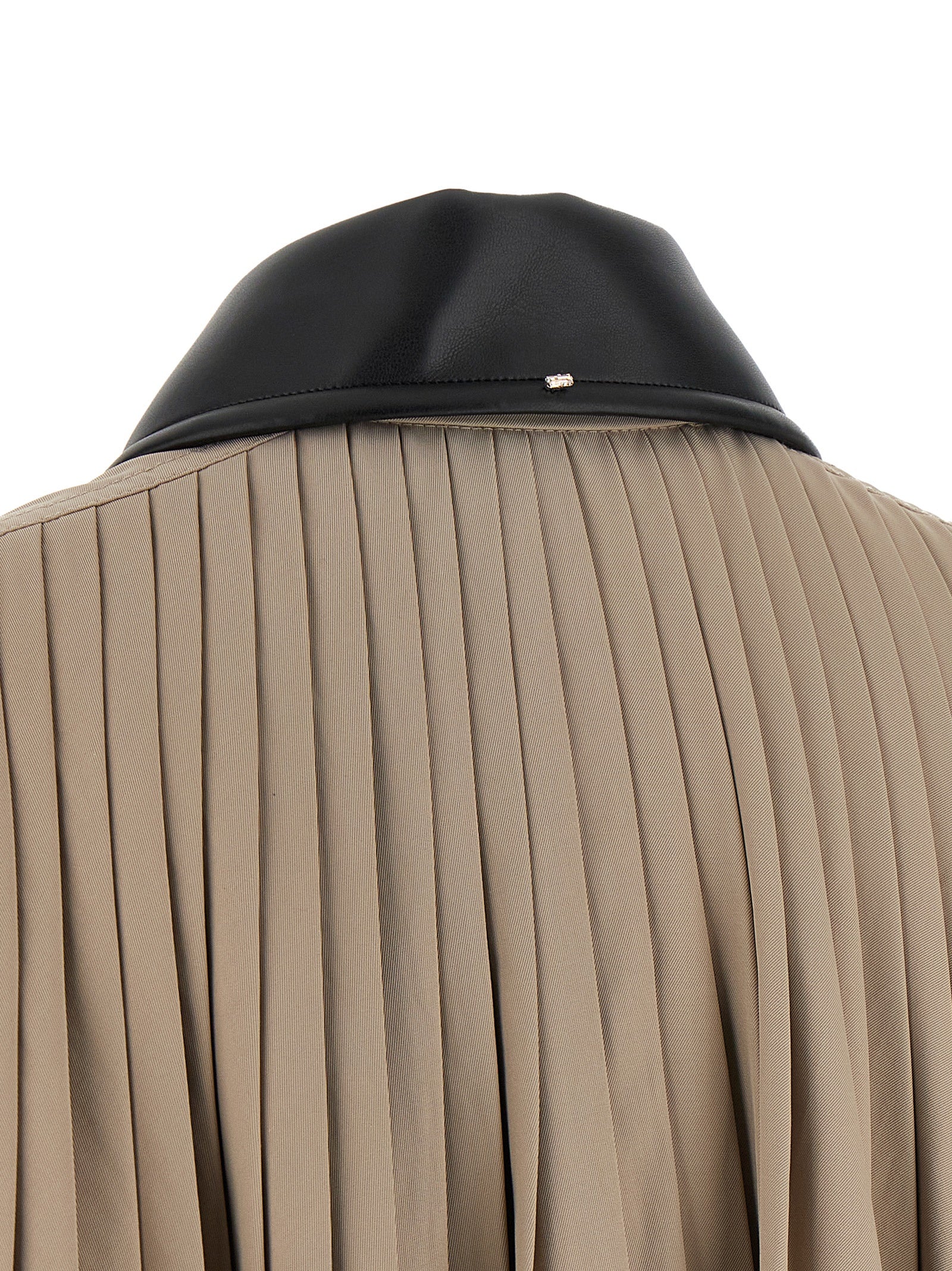 Overcoat by Sportmax for women in cotton polyester viscose beige & horn presents a luxurious silhouette, showcasing a luxurious and sophisticated water-resistant & pockets for a premium, luxurious look.
