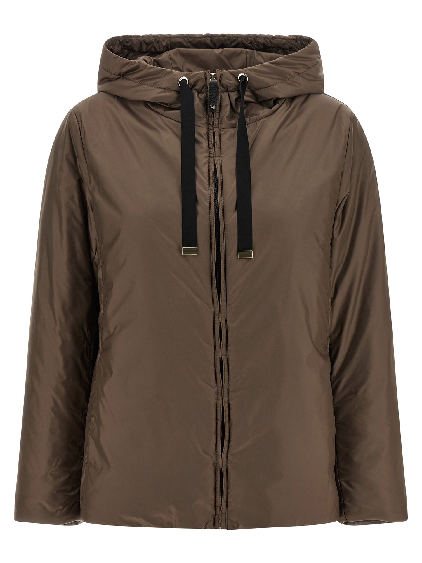 Hooded Overcoat by Max Mara for women in polyester canvas brown features an voluminous silhouette, showcasing distinct water-resistant, pockets, hooded & insulated and a voluminous hooded high-neck neckline for a truly voluminous aesthetic.