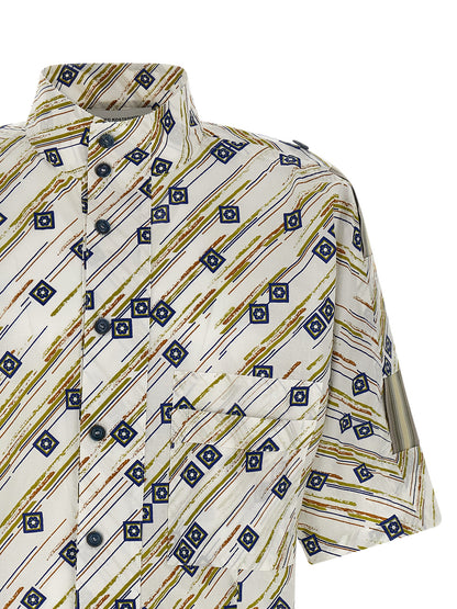 Shirt by Kiko Kostadinov for men in cotton multicolor showcases a sharp silhouette, elegantly detailed with a sharp and sharp .