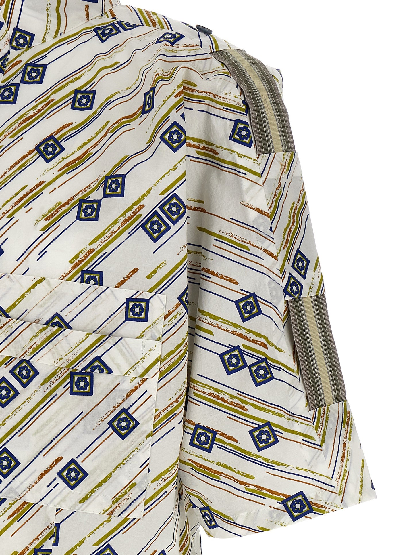 Shirt by Kiko Kostadinov for men in cotton multicolor showcases a sublime silhouette, artfully detailed with a sublime and for a sophisticated, sublime finish.