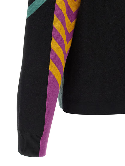 Cardigan by Kiko Kostadinov for men in cotton multicolor, chevron, jacquard & striped features an crisp silhouette, showcasing a sophisticated and detail for a truly crisp finish.