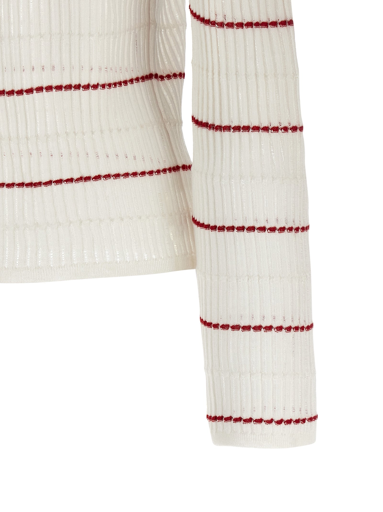 Cardigan by Max Mara for women in wool & silk white & patterned features an crisp silhouette, showcasing a sophisticated and detail for a truly crisp finish.