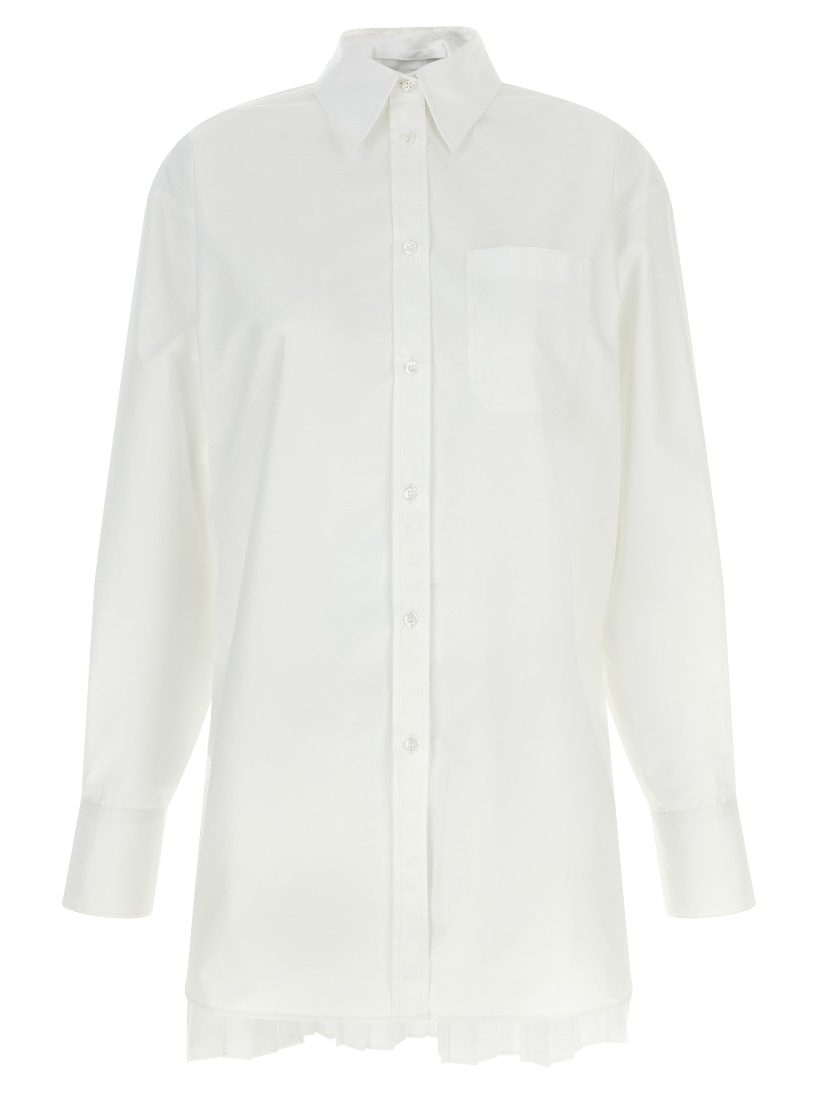 Blouse by Sportmax for women in cotton polyester white showcases a sublime silhouette, artfully detailed with a sublime and for a sophisticated, sublime finish.