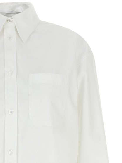 Blouse by Sportmax for women in cotton polyester white, featuring a nuanced and nuanced for a sophisticated finish.