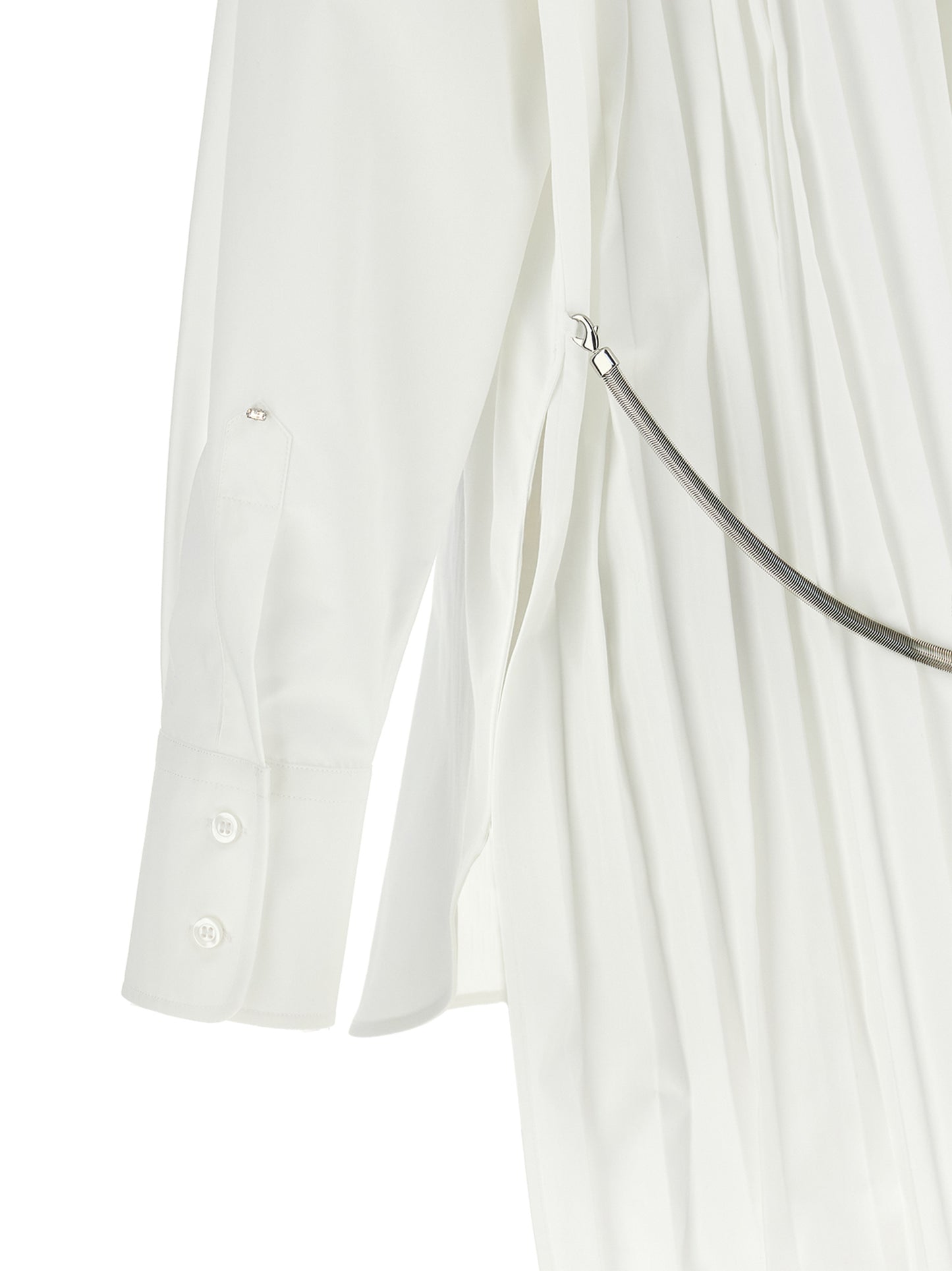 Blouse by Sportmax for women in cotton polyester white presents a discerning silhouette, showcasing a sophisticated and for a truly discerning finish.