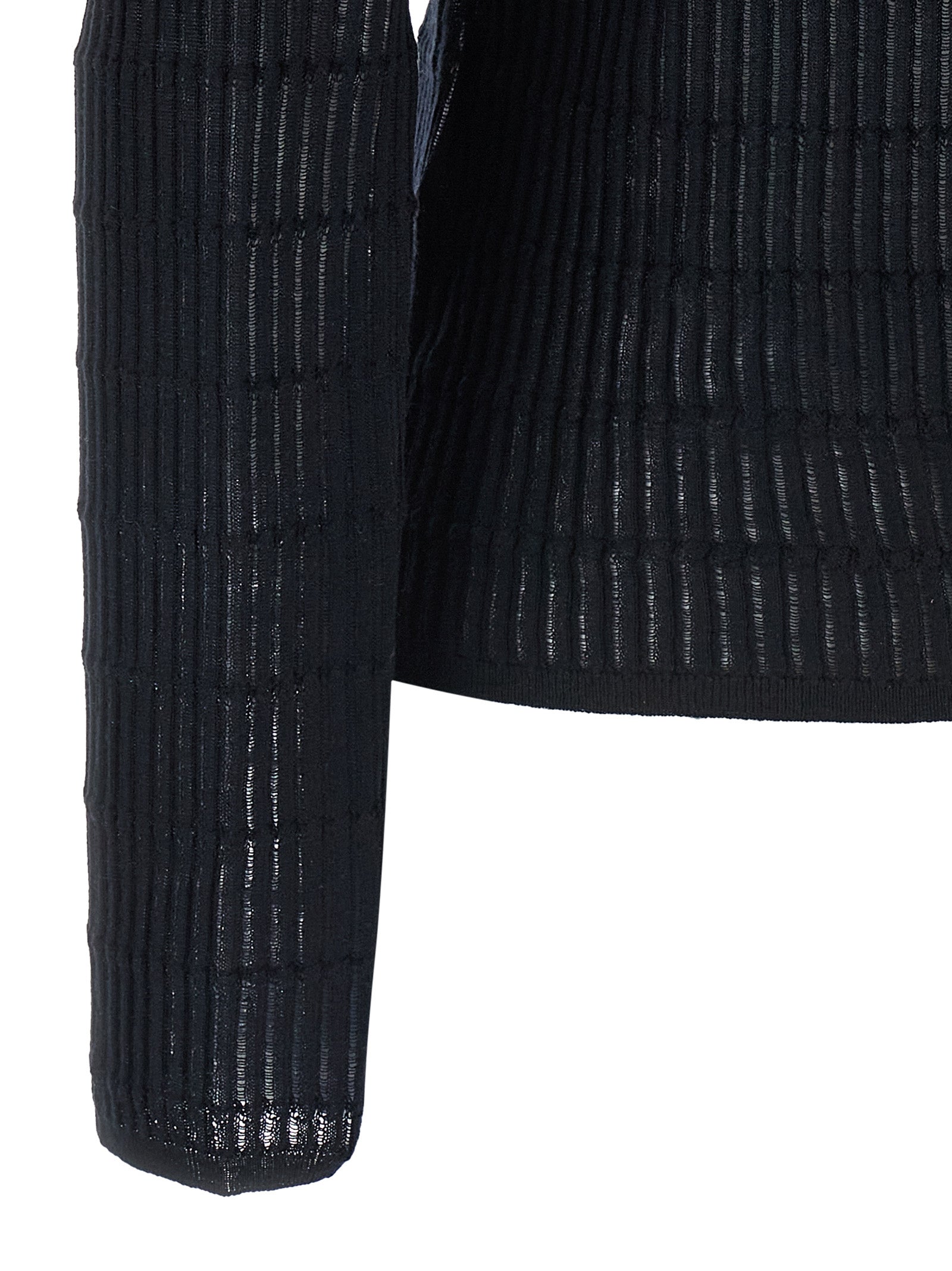 Cardigan by Max Mara for women in wool & silk blue features a nuanced silhouette with a refined and nuanced detailing for a sophisticated look.