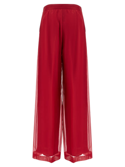 Max Mara Multicolor Silk Casual Pants