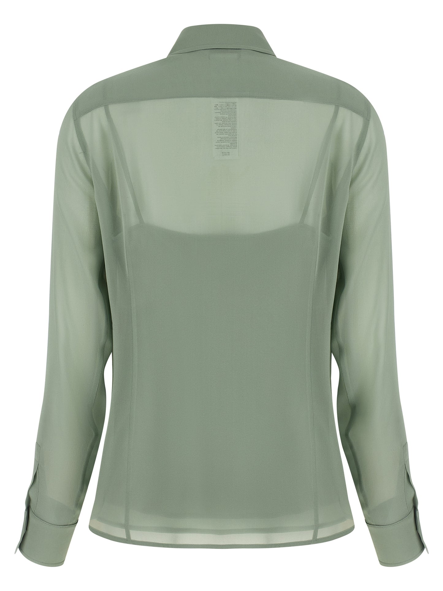 Max Mara Women's Silk Blouse - Bicolour Green Transparent