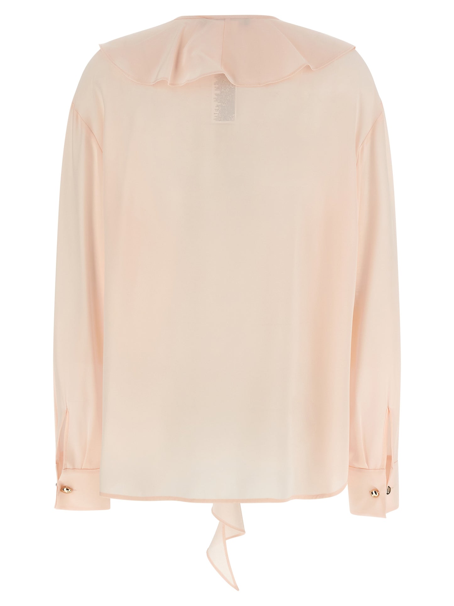 Blouse by Max Mara for women in silk multicolor, pearl, pink & patterned features an polished silhouette, showcasing a sophisticated crew neckline and detail for a truly polished finish.