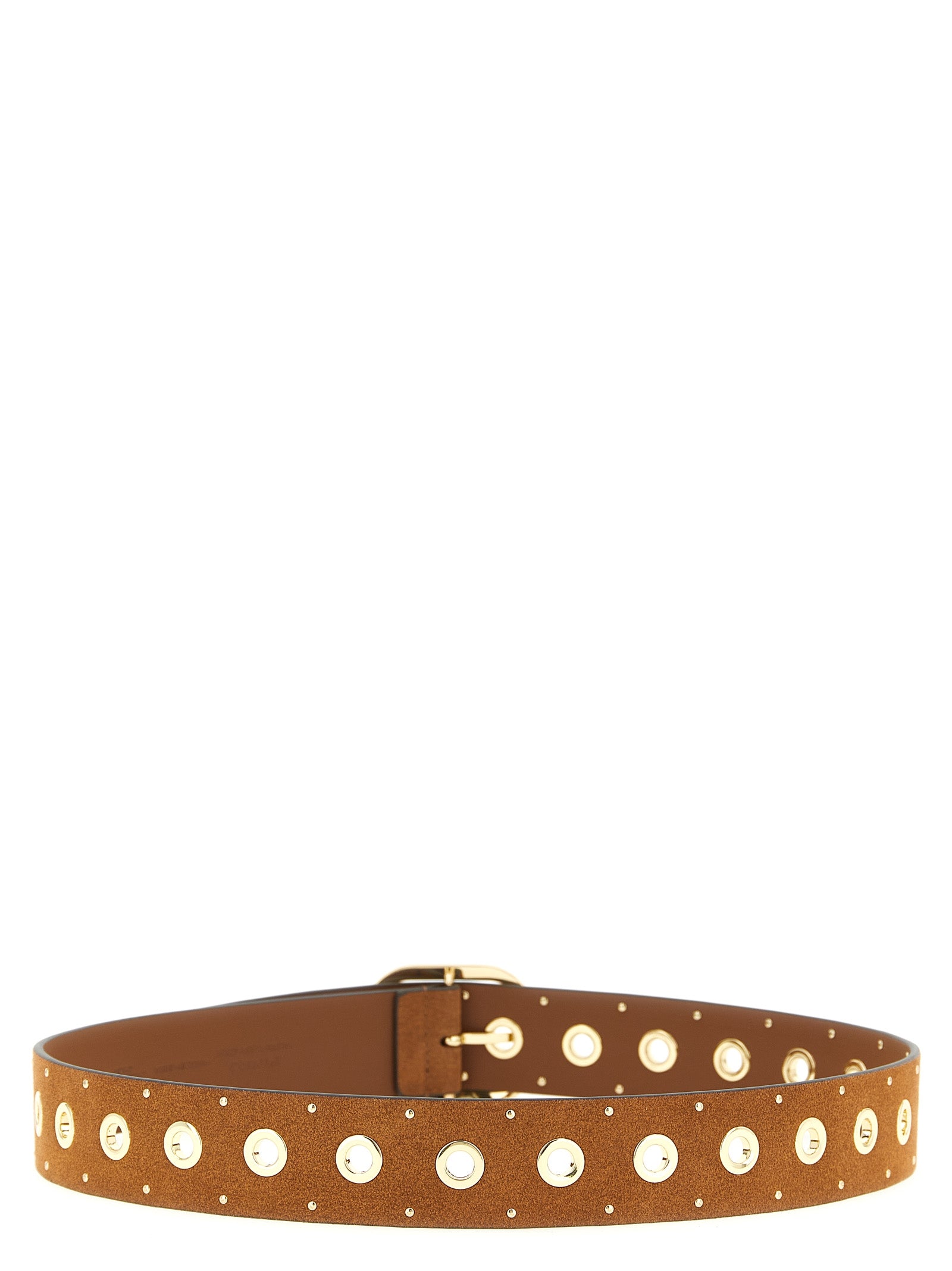 Belt by PINKO for women in suede lamb leather brown features a artisanal-chic design, artfully capturing the essence of the Suede Lamb Leather Belt with a artisanal-chic finish.