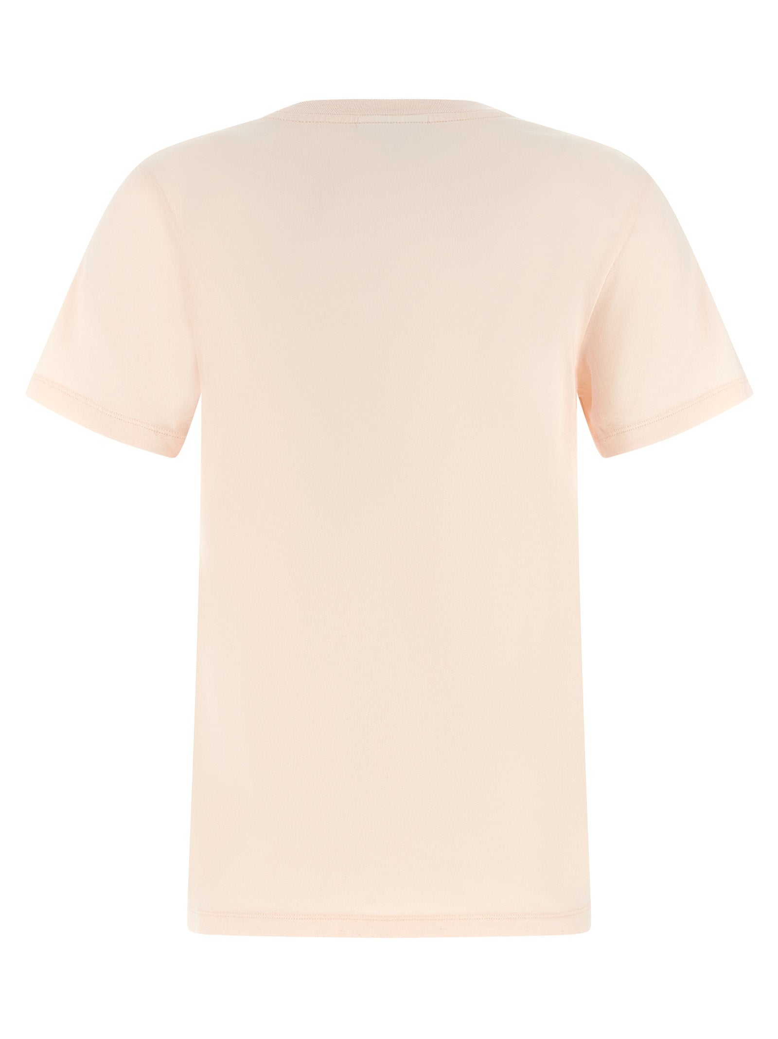 T-Shirt by Maison Kitsuné for women in organic cotton multicolor & pink features an on trend silhouette, perfectly showcasing a on trend and crew neckline for an elevated aesthetic.