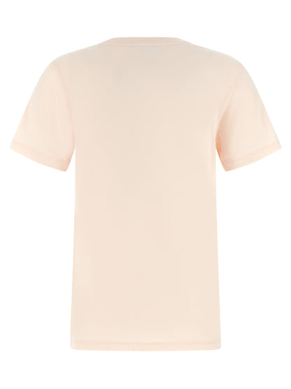 T-Shirt by Maison Kitsuné for women in organic cotton multicolor & pink features an on trend silhouette, perfectly showcasing a on trend and crew neckline for an elevated aesthetic.