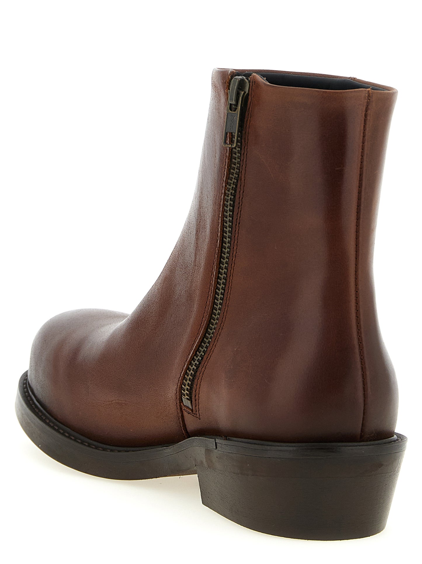 Ankle Boots by SÉFR for men in calfskin leather brown showcases a impeccable silhouette as Blake Men's Calfskin Leather Ankle Boots, artfully defined by a impeccable and a impeccable .