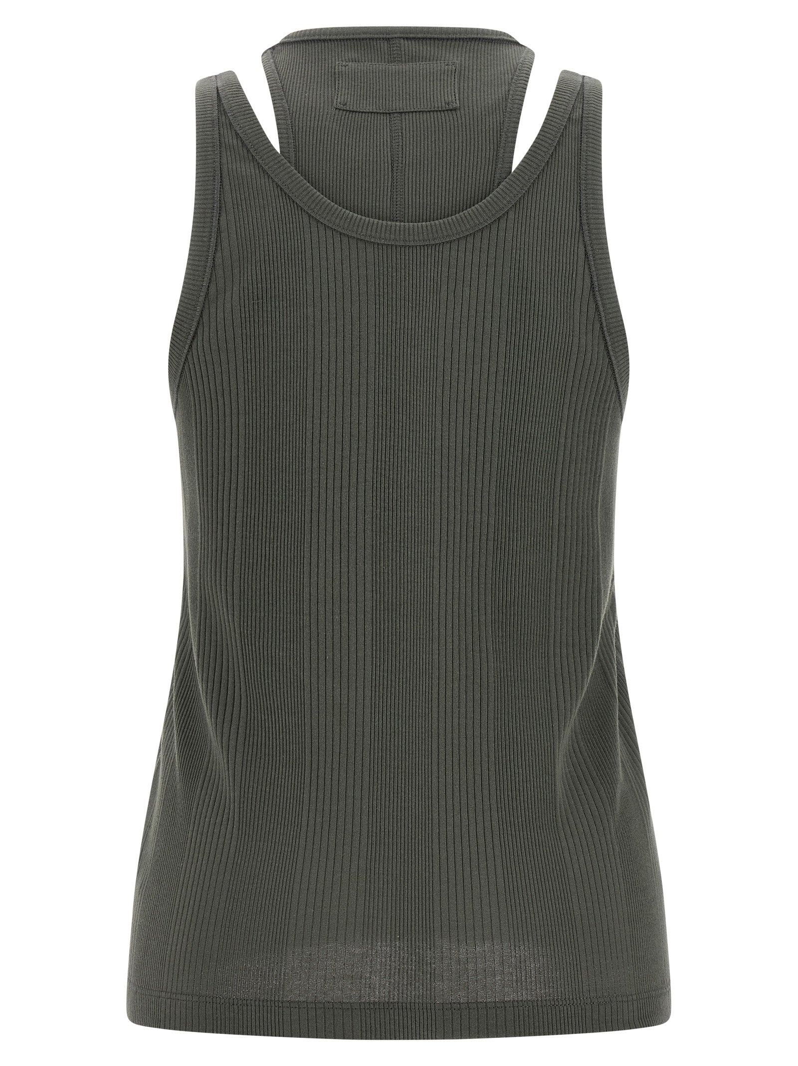 Tank Top by Armarium for women in cotton gray showcases a sumptuous silhouette, artfully detailed with a sumptuous round neckline and for a truly sumptuous finish.