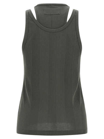 Tank Top by Armarium for women in cotton gray showcases a sumptuous silhouette, artfully detailed with a sumptuous round neckline and for a truly sumptuous finish.