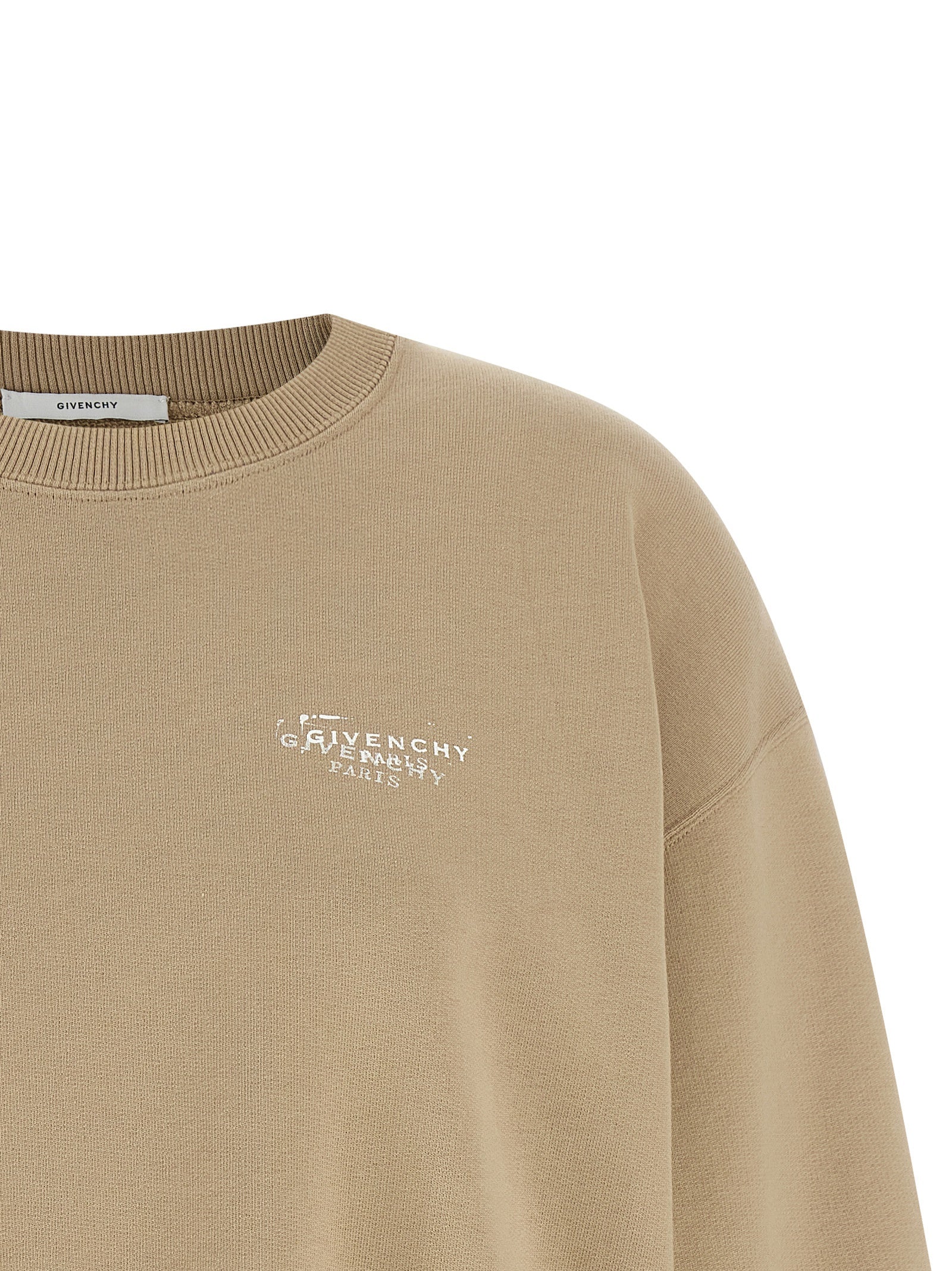 Activewear Sweatshirt by Givenchy for women in cotton beige features an contemporary silhouette with , refined detailing, and an contemporary for a sophisticated performance look.