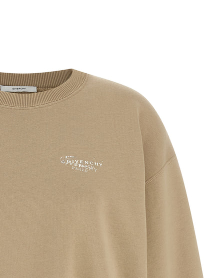 Activewear Sweatshirt by Givenchy for women in cotton beige features an contemporary silhouette with , refined detailing, and an contemporary for a sophisticated performance look.