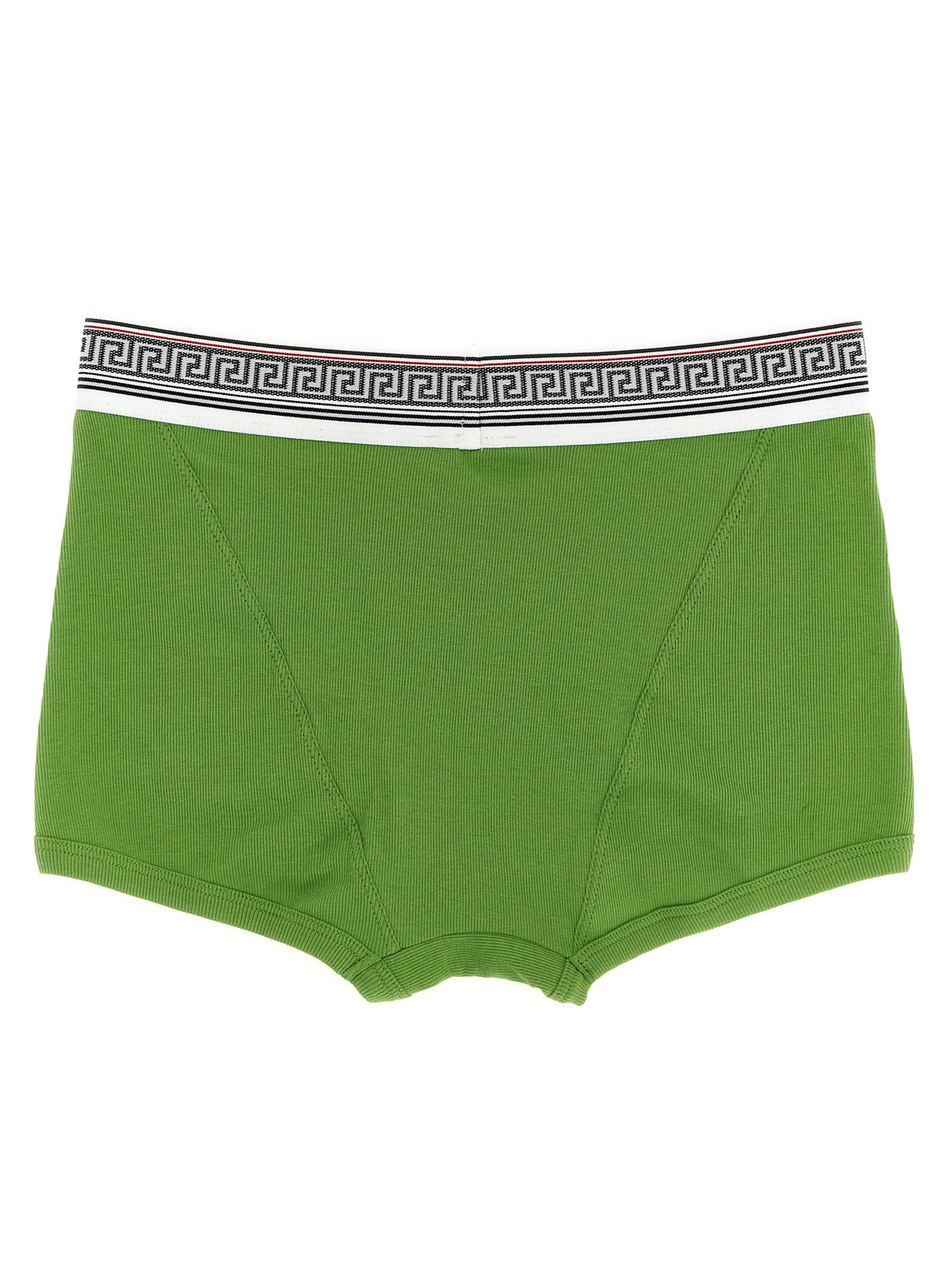 Underpants by Versace for women in stretch cotton bicolour, green, patterned & jacquard features an cute silhouette, showcasing the cute design of these Women's Stretch Cotton Underpants with a cute finish.
