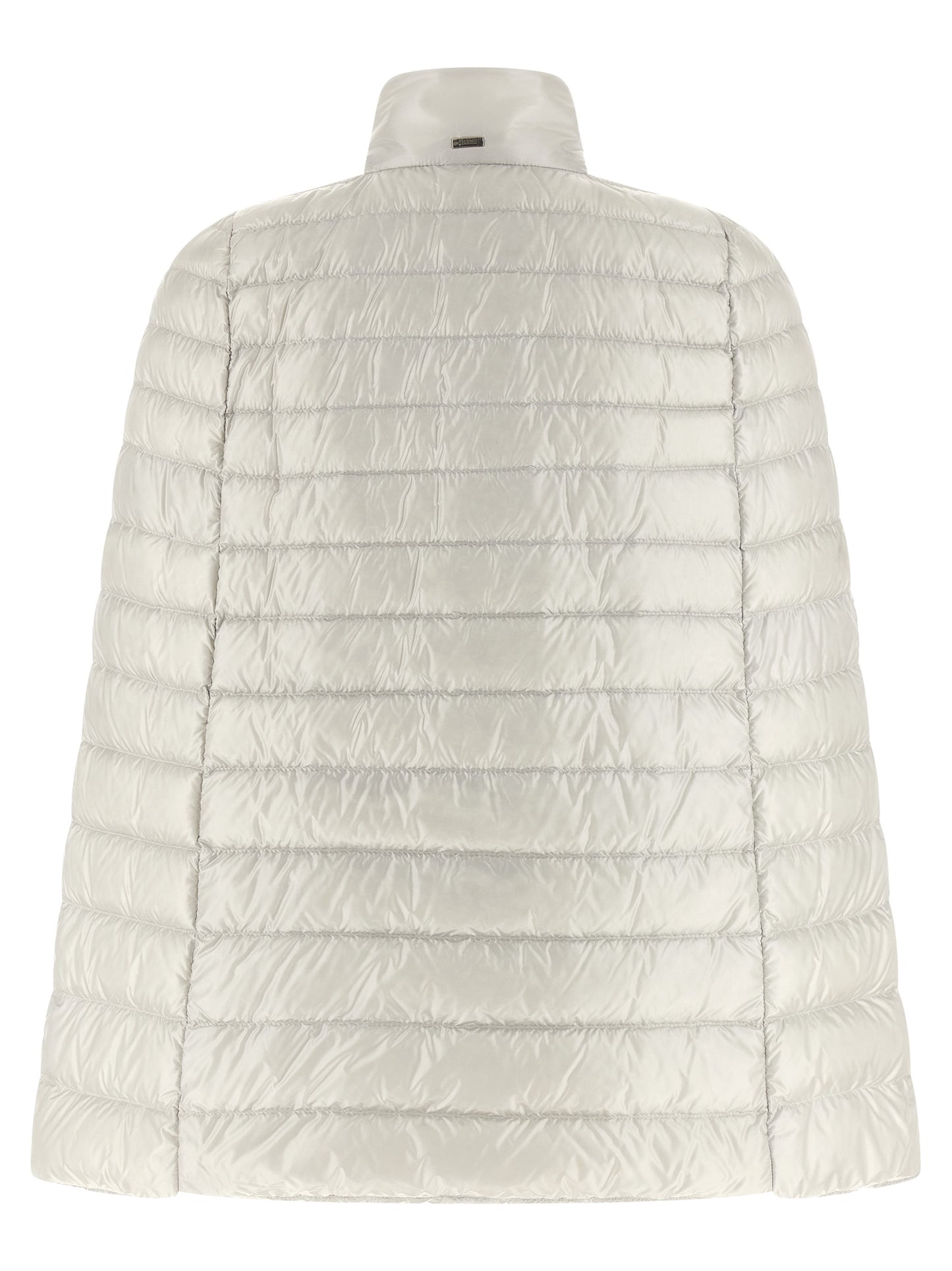 Cape by Herno for women in nylon & goose-down gray features an captivating silhouette, showcasing a sophisticated and captivating insulated for a truly captivating finish.