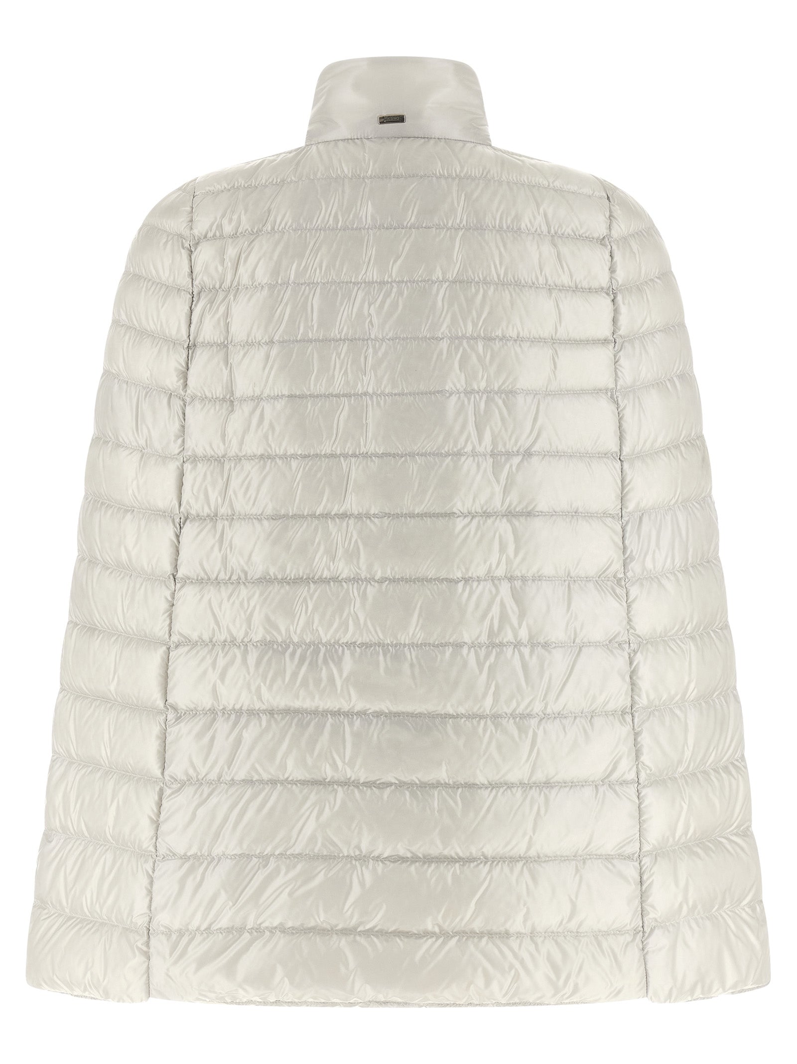 Cape by Herno for women in nylon & goose-down gray features an captivating silhouette, showcasing a sophisticated and captivating insulated for a truly captivating finish.