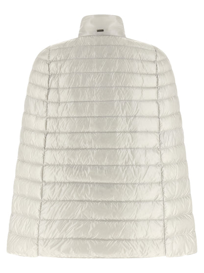 Cape by Herno for women in nylon & goose-down gray features an captivating silhouette, showcasing a sophisticated and captivating insulated for a truly captivating finish.