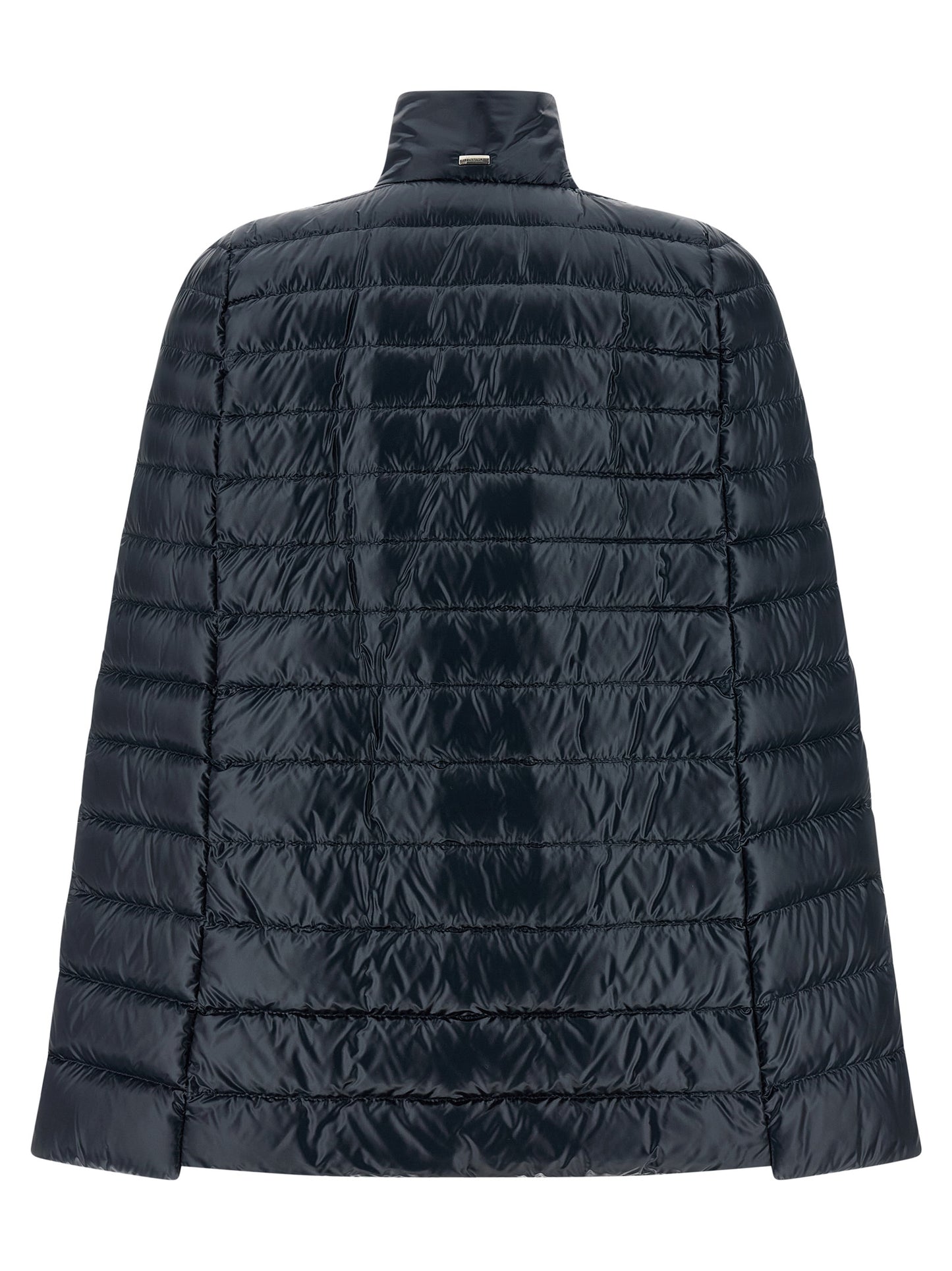 Cape by Herno for women in polyamide & goose-down blue presents a coveted silhouette featuring coveted lightweight & insulated and a coveted for an elegant finish.