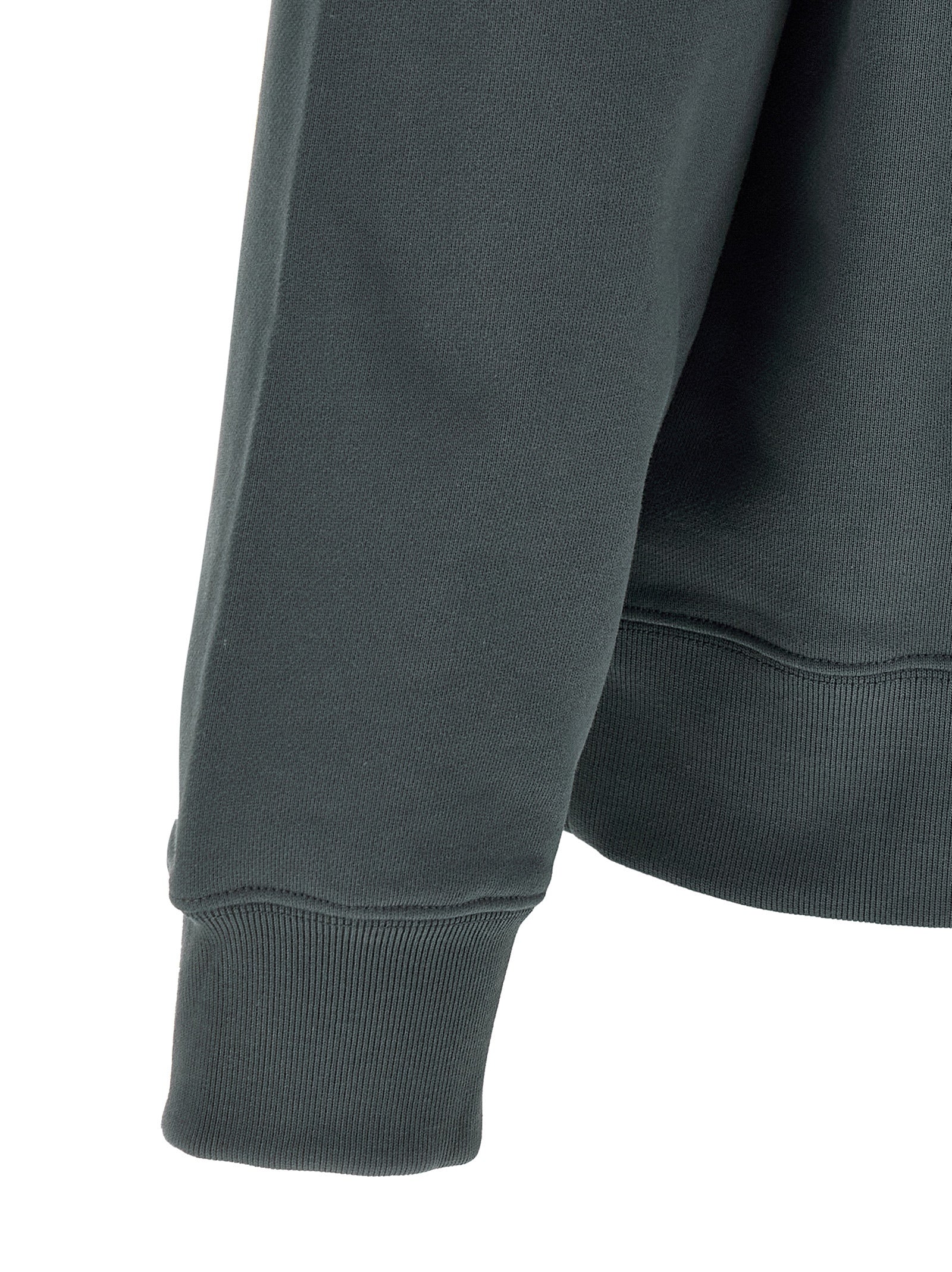 Sweatshirt by Maison Kitsuné for men in organic cotton blue presents a smart casual silhouette, featuring a smart casual crew neckline and for a sophisticated look.