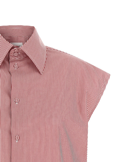 Blouse by Armarium for women in cotton multicolor, red, patterned & striped features an polished silhouette, showcasing a sophisticated and detail for a truly polished finish.