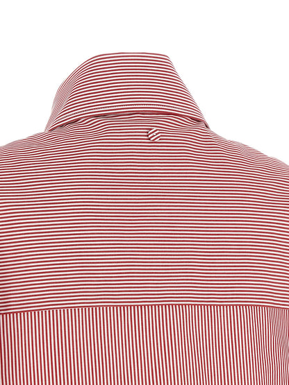 Blouse by Armarium for women in cotton multicolor, red, patterned & striped presents a discerning silhouette, showcasing a sophisticated and for a truly discerning finish.
