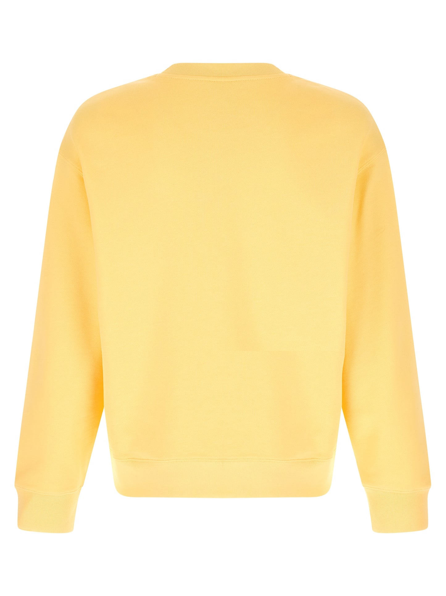 Sweatshirt by Maison Kitsuné for men in organic cotton bicolour & yellow features an magnificent silhouette, showcasing a sophisticated crew neckline and detail for a truly magnificent finish.