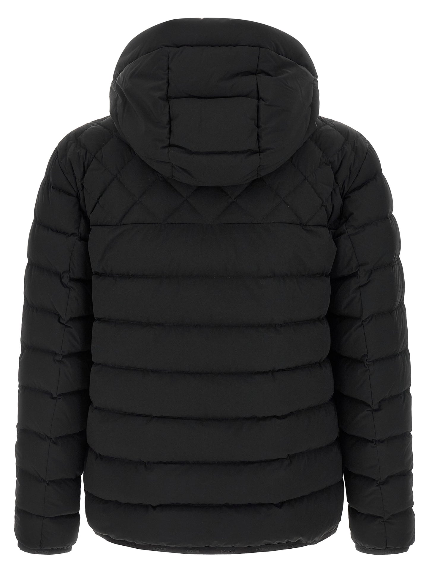 Mackage Black Nylon Full-Length Jacket
