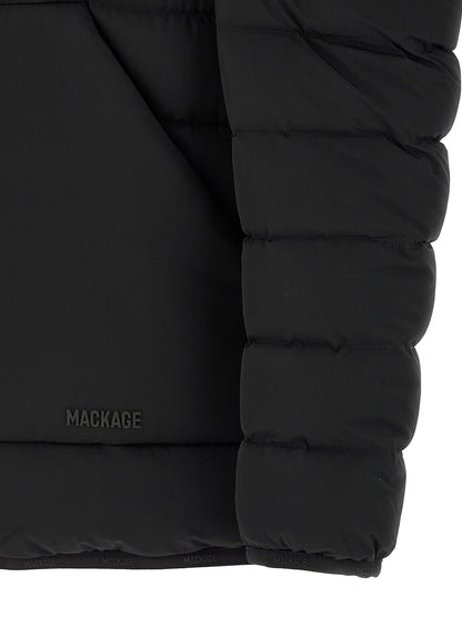 Mackage Black Nylon Full-Length Jacket