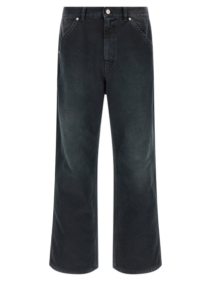 Cargo Pants by Marni for men in denim cotton black features an smart casual and long, expertly tailored with a and smart casual utilitarian details for a sophisticated look.