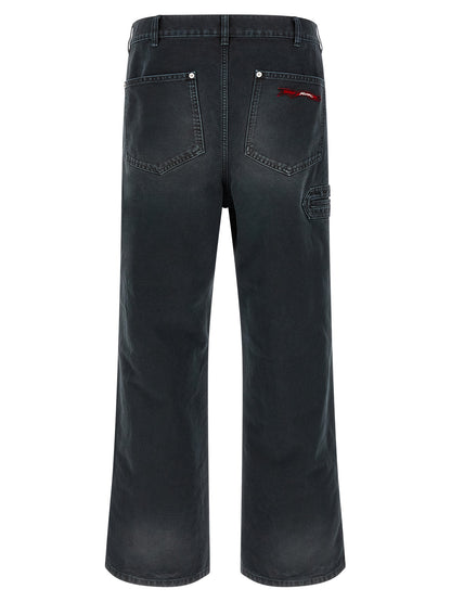Cargo Pants by Marni for men in denim cotton black features an stylish with a long and , expertly finished with stylish utility detailing.