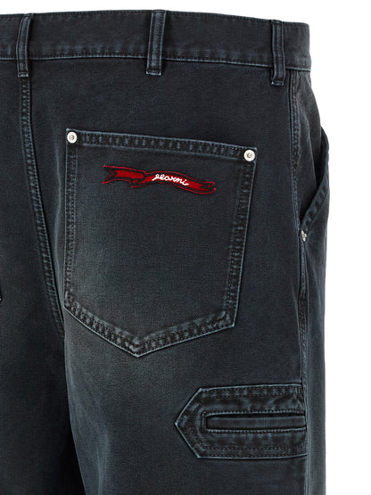 Cargo Pants by Marni for men in denim cotton black features a architectural with a architectural long and architectural .