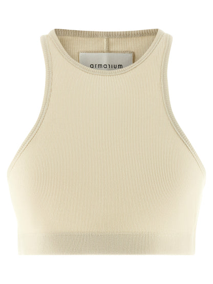 T-Shirt by Armarium for women in cotton white features an on trend silhouette, perfectly showcasing a on trend and for an elevated aesthetic.