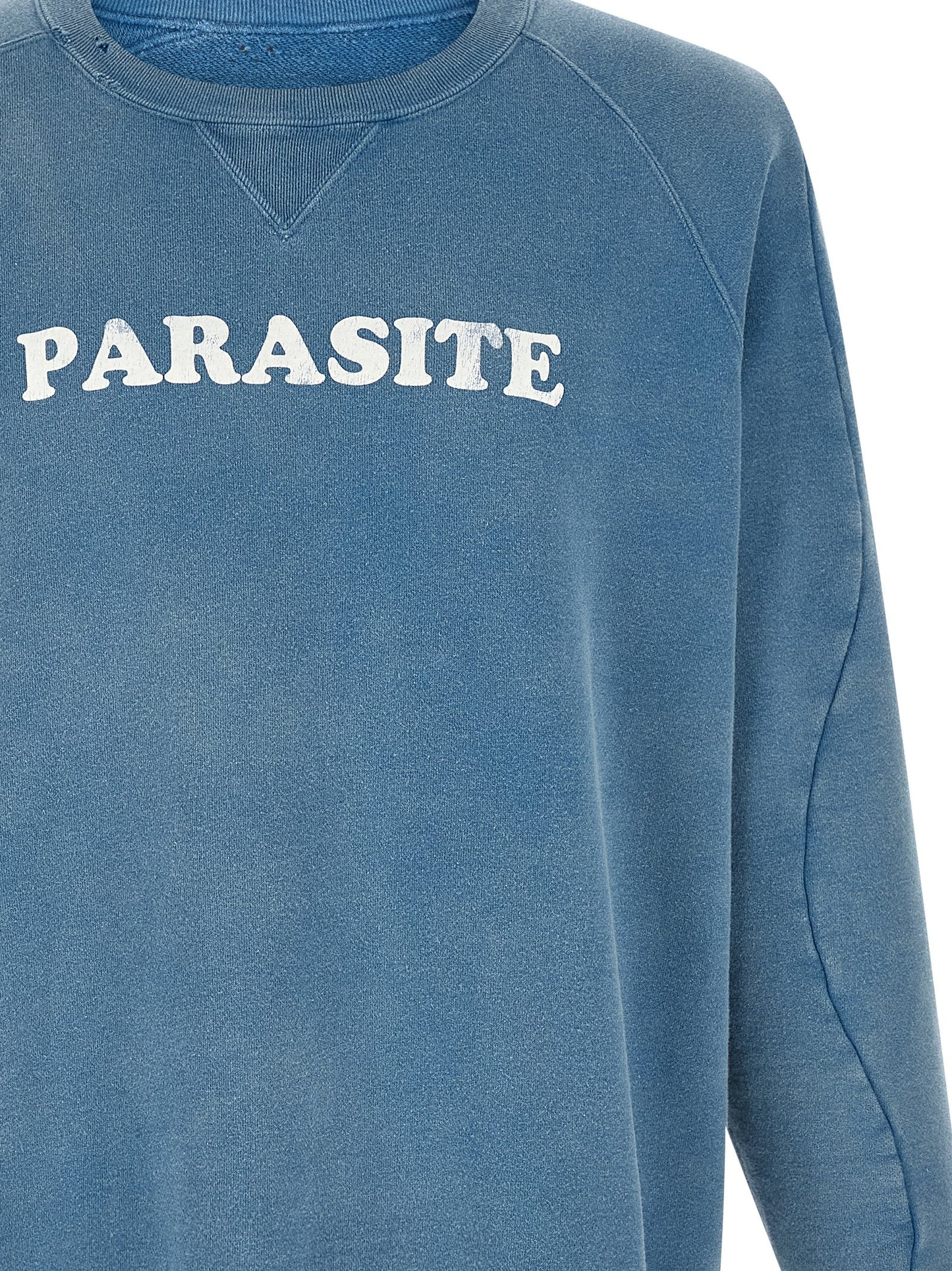 Sweatshirt by Undercover for men in cotton light-blue & print features an magnificent silhouette, showcasing a sophisticated crew asymmetric neckline and detail for a truly magnificent finish.