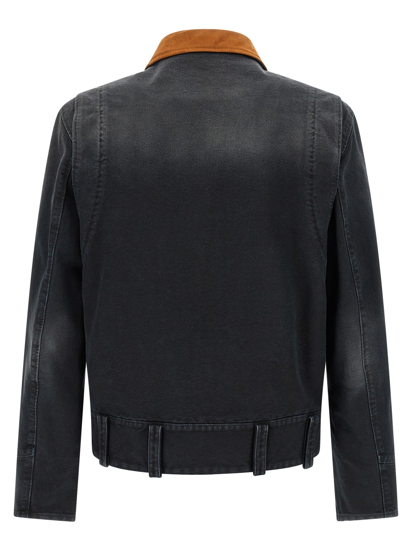 This Trucker Jacket by Marni for men in denim cotton gray & signature exhibits a edgy silhouette, meticulously detailed with functional pockets and a edgy shirt-collar neckline for a edgy finish.
