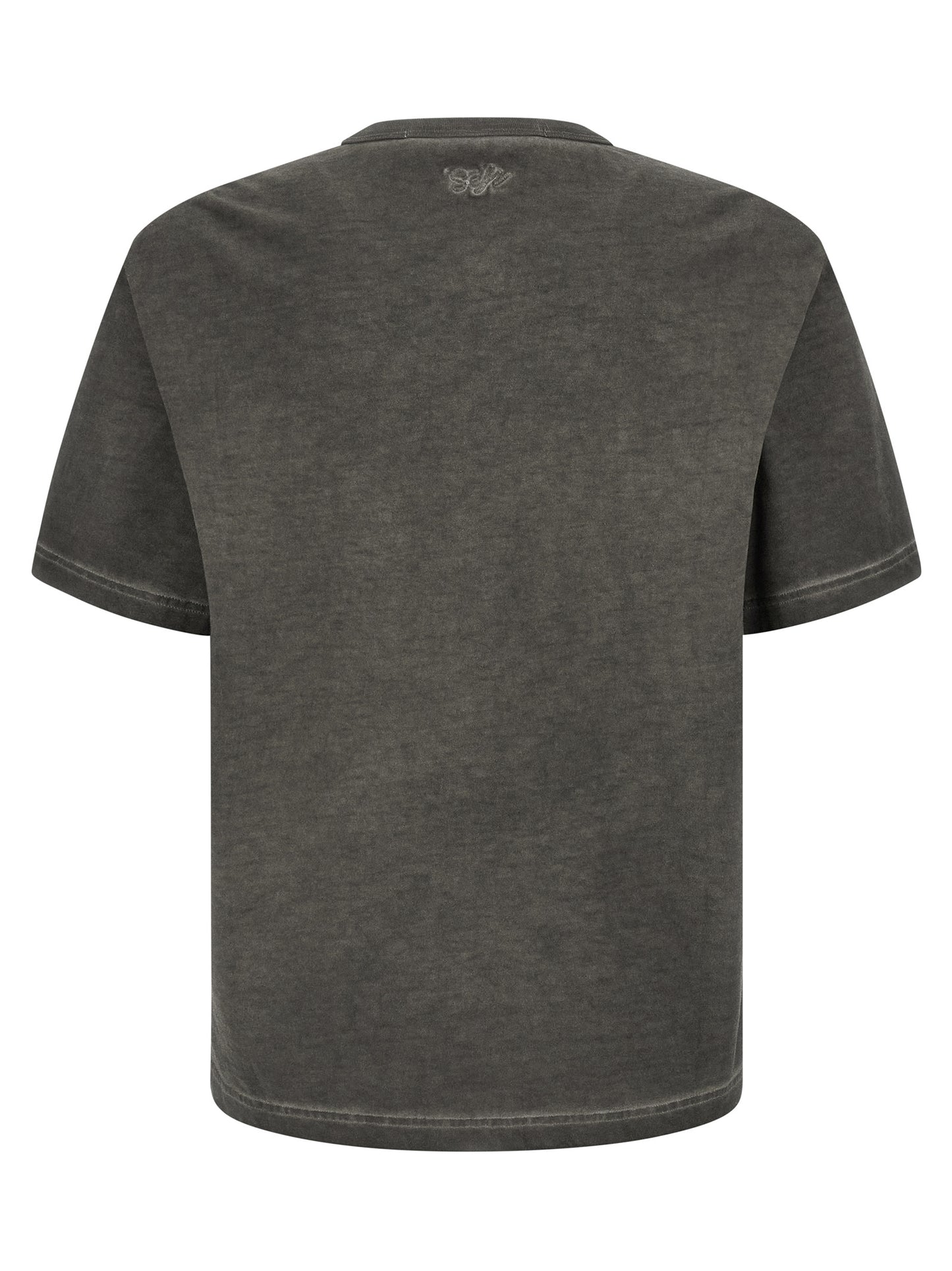 T-Shirt by SÉFR for men in cotton black, gray & natural features an on trend silhouette, perfectly showcasing a on trend and crew neckline for an elevated aesthetic.