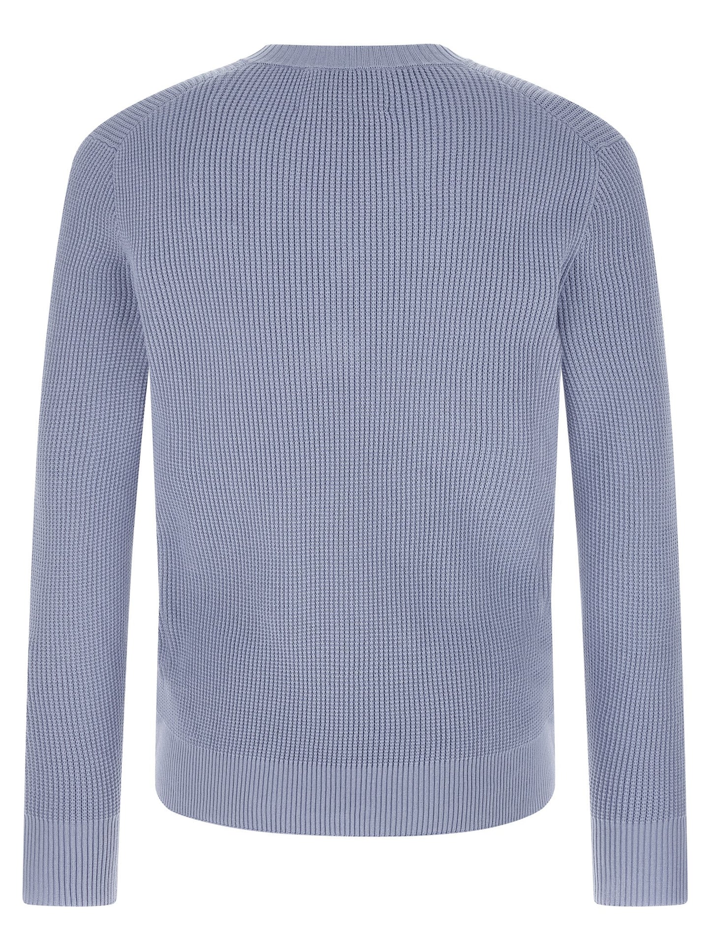 Cardigan by Ballantyne for men in cotton light-blue, patterned, argyle & jacquard features a nuanced silhouette with a refined v-neck neckline and nuanced detailing for a sophisticated look.
