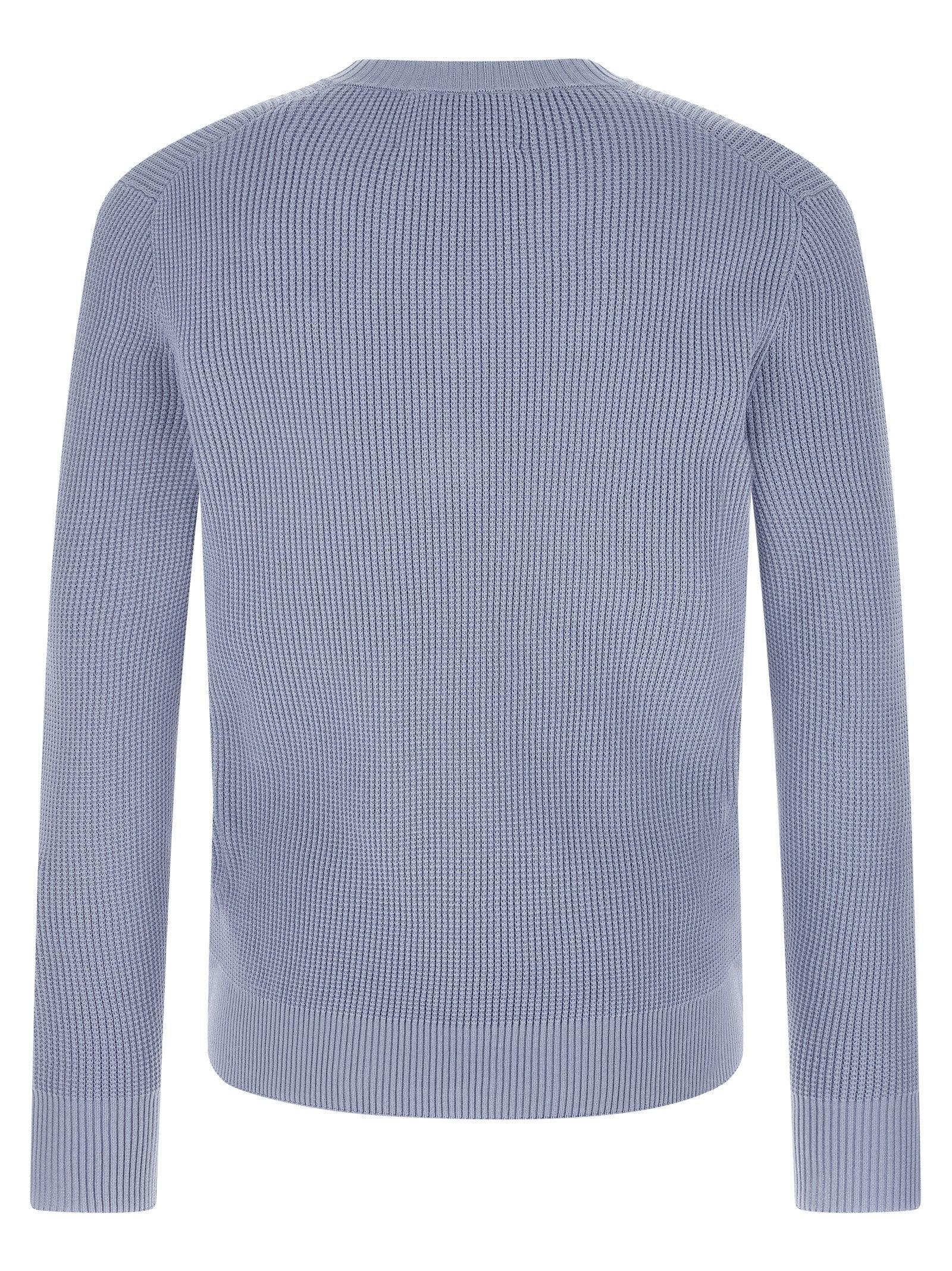 Cardigan by Ballantyne for men in cotton light-blue, patterned, argyle & jacquard features a nuanced silhouette with a refined v-neck neckline and nuanced detailing for a sophisticated look.