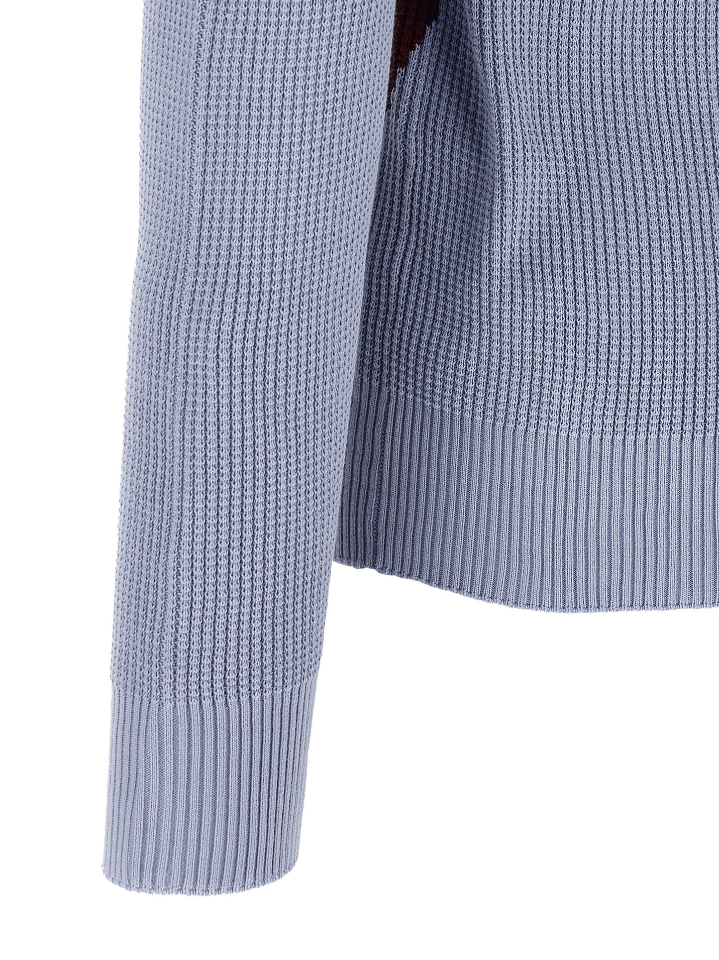 Cardigan by Ballantyne for men in cotton light-blue, patterned, argyle & jacquard features an impeccable silhouette, showcasing a sophisticated and detail for a truly impeccable finish.