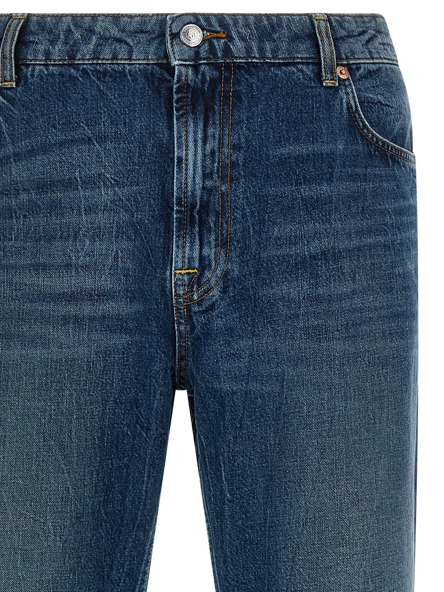 Jeans by Department 5 for men in denim cotton blue & signature features a refined silhouette with a refined straight-leg & regular-fit, defined by a and a refined long for a refined finish.