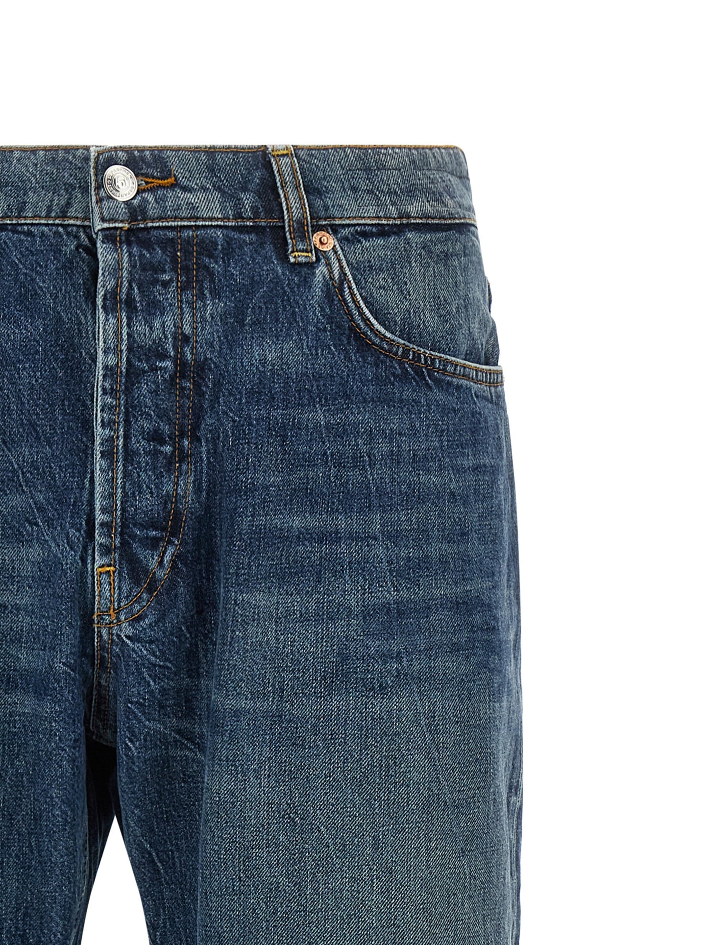 Jeans by Department 5 for men in denim cotton blue presents a refined pantology silhouette, artfully defined by a refined pantology straight-leg, long, and a sophisticated .