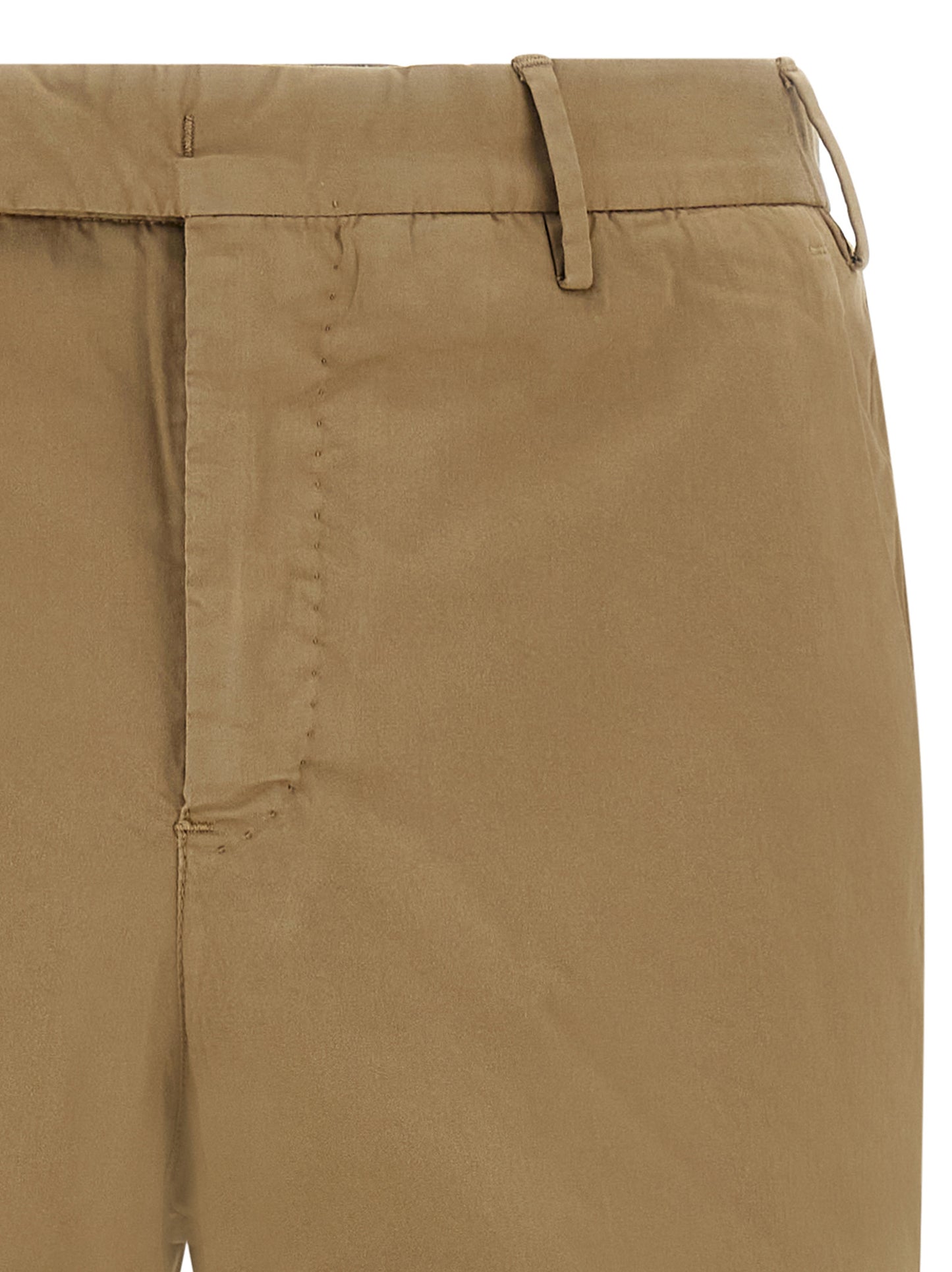 Trousers by PT Torino for men in stretch cotton brown presents a perennial silhouette, meticulously tailored with a cut, long finish, and an elegant mid rise.