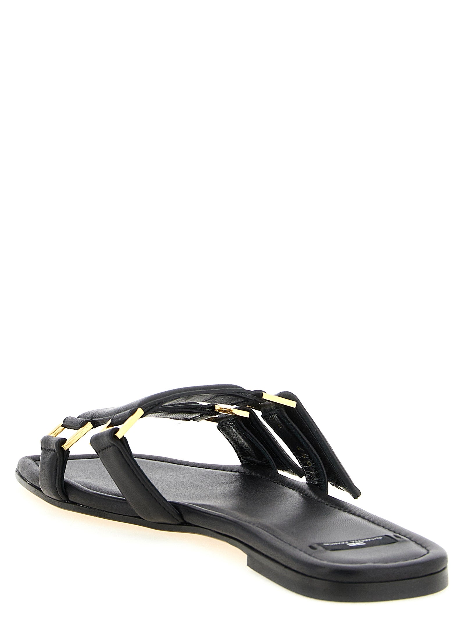 Sliders Sandals Flat Shoes by Elisabetta Franchi for women in nappa lambskin leather black presents a impeccable silhouette as Women's Nappa Lambskin Leather Sliders Sandals Flat Shoes, artfully designed with a and a impeccable for a refined, upscale finish.